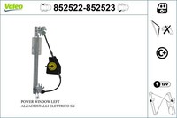 Valeo Fensterheber 852522 FüR Seat Ibiza 3 6L1 Cordoba 6L2 12V 16V Tdi Sdi Joya