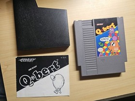 Lotto 5 giochi/manuali NES Jackal, Rush N Attack, QBert, Rad Racer, Foreman KO testati