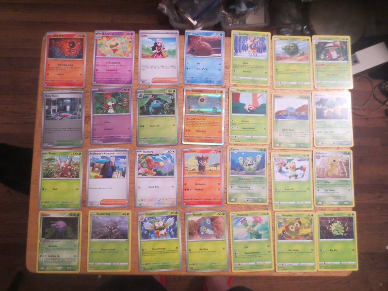 Old pokemon cards lot UNSEARCHED some cards japanese cards lot junk drawer lot