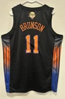 Jalen Brunson Signed New York Knicks NBA FINALS PATCH Jersey Autographed JSA COA