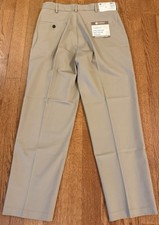 Haggar Premium No Iron Khaki Flat Front Stretch Fabric Classic Fit Pants 32x30
