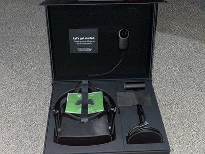 Oculus Rift CV1 VR Virtual Reality Headset Full Set Black - READ DESCRIPTION