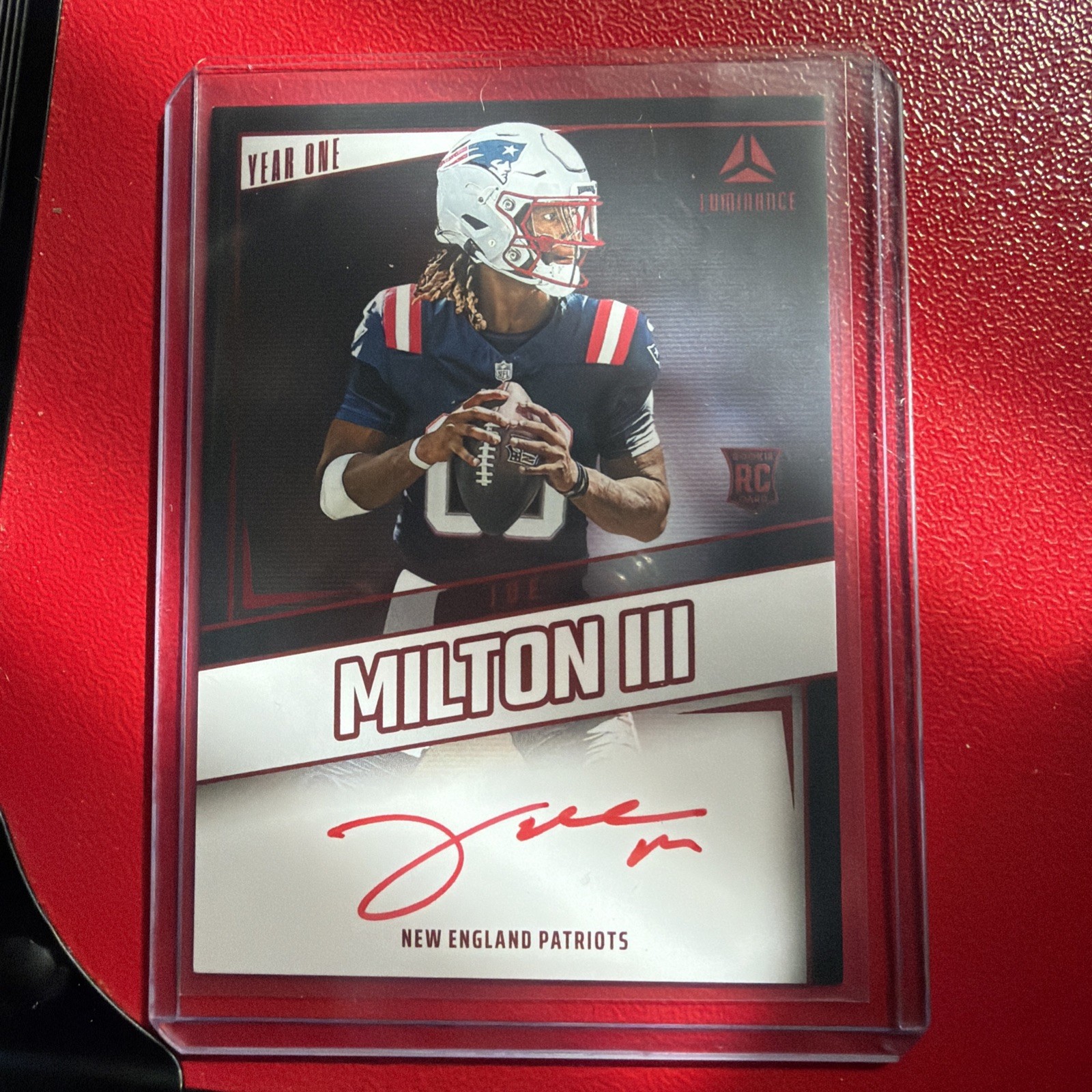 2024 Panini Luminance - Year One Signatures Rps Joe Milton III #YOS-JMN (AU, RC)