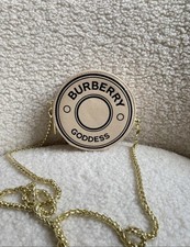 New Burberry Goddess Zip Around Travel Case Round Clutch Makeup Bag
