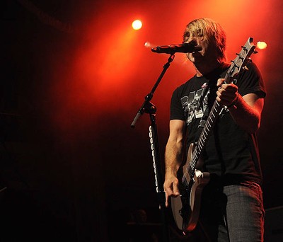 Guitarist Vocalist Alex Gaskarth of All Time Low performs at Grand- Old Photo