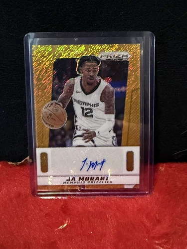 2024-25 Panini Prizm Deca - Ja Morant Gold Shimmer Auto /10