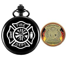 Gifts for Veterans,Pocket Watch for Veterans with Military E.Color E