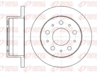 Remsa 2X Bremsscheibe Hinten Ø279.7 Voll FüR Fiat Ducato Kasten 250_ 290_ 130