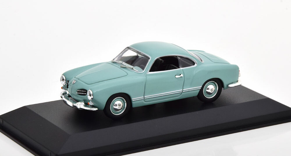 VW Karmann Ghia Coupe 1955 Light Blue Maxichamps 940051021 1