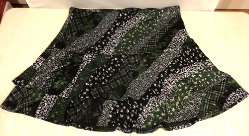 Abito Michael Kors donna taglie forti 2X stampa mista aderente e svasato verde - Foto 17 di 20