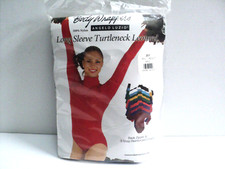 Body Wrappers Turtleneck Leotard Adult Size M Royal Blue 201 Dance Cheer NEW