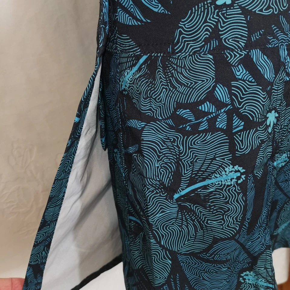 RipSkirt Size S Wrap Maui Moonlight Adjustable Waist Hawaiian Floral Beach NWT - Image 3 of 4