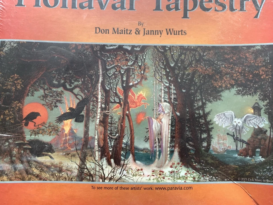 SunsOut FIONAVAR TAPESTRY  Maitz & Wurts 1000 pc Jigsaw Puzzle 16" x 34"  SEALED - Image 2 of 4