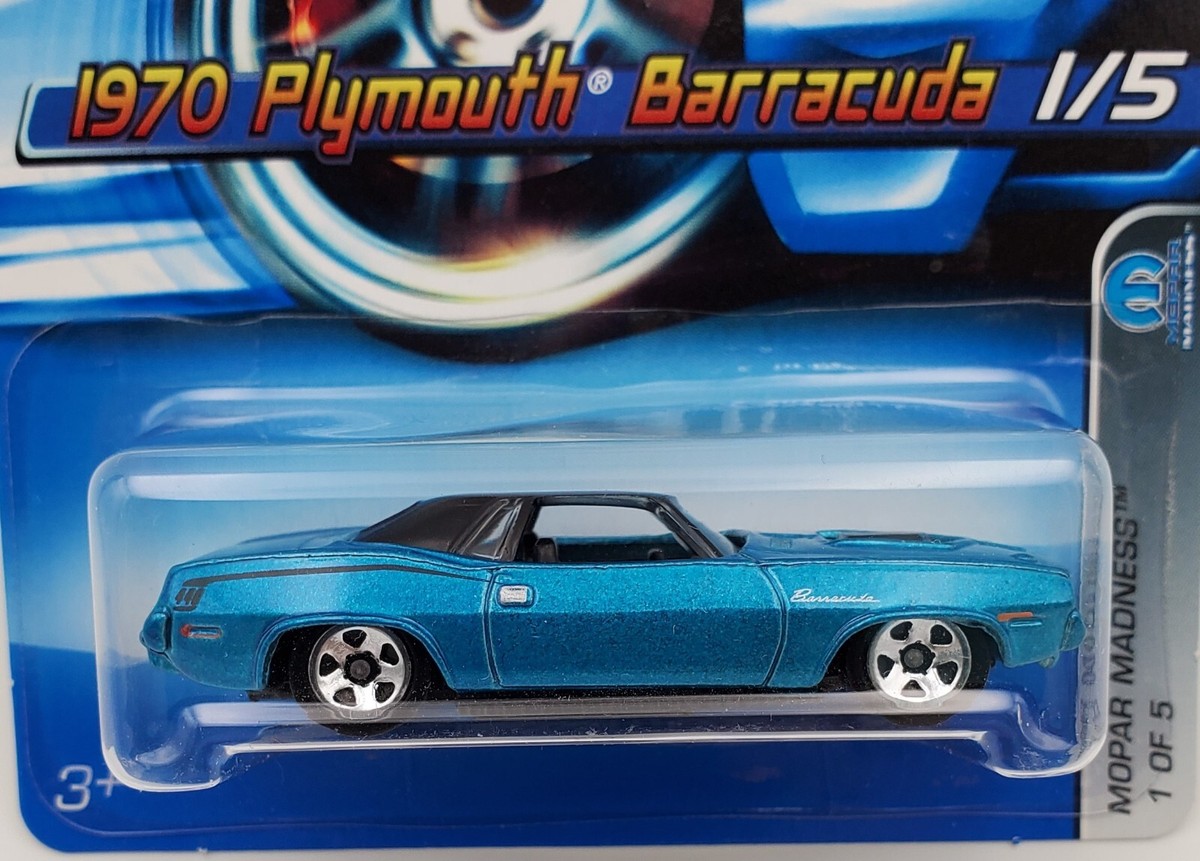 1970 PLYMOUTH BARRACUDA Blue 2006 Hot Wheels #61 Mopar Madness