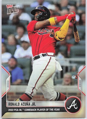 2022 Topps Now Player's Choice PCA-4 Ronald Acuna Jr.  -Free Shipping Always!