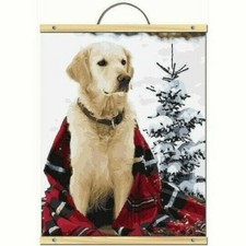 Artist's Loft Paint By Number Kit Christma Dog