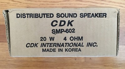 NEW CDK SMP-602 20W 4 OHM 6'' Ceiling or Wall Mount SPEAKER Distributed Sound