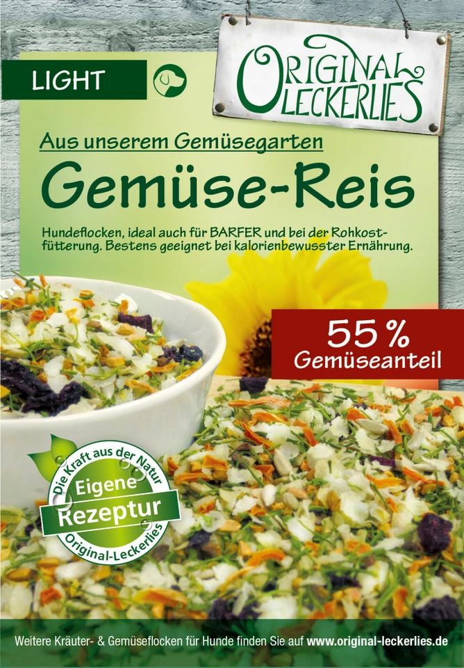 *1kg* Gemüse-Reisflocken, Hundeflocken, BARF, Schonkost, Magen&Darm, glutenfrei - Bild 4 von 4