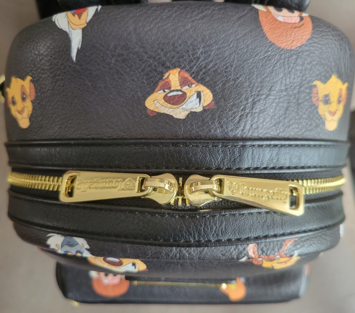 Loungefly Lion King All Over Print OG Heart Logo Backpack Loungefly Disney The Lion King 30th Anniversary Silhouette  main image 4