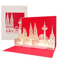 "Pop Up Karte \"KöLn Panorma & Dom\" 3D Geburtstagskarte, Postkarte & Souvenir"