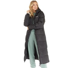 Bench Womens Maxi Length Puffer Jacket Black Xs Rrp £139.99 Ln131 Aa 01