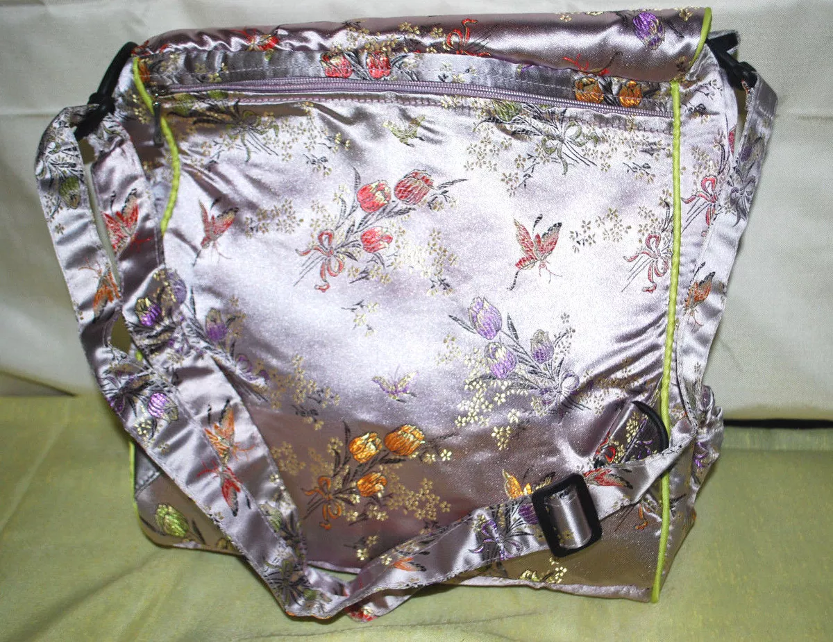 Kecci Mommy Backpack Diaper Bag Asian Brocade Assorted Colors New S5644