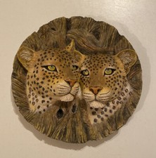 Hand Painted Decorative Leopard Plate