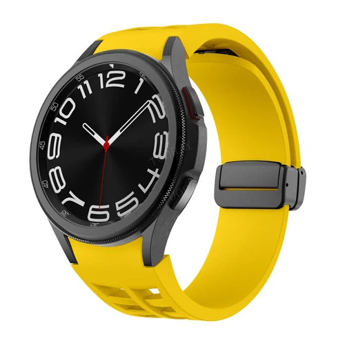 Magnetic Buckle Breathable Silicone Band for Samsung Galaxy Watch 7 6 5 4 Bands - Picture 53 of 115
