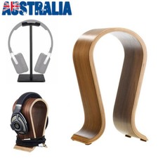 Wooden Headphone Stand Wood Headset Display Rack Earphone Holder For Home Office