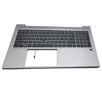 New For HP ZBook Firefly 15 G8 Gray Palmrest With Backlit Keyboard M35847-001 US