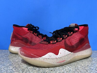 Nike Zoom KD 12 University Red Mens Sz 10.5 Athletic Shoes Sneakers AR4229-600