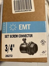 Halex 50-Pack 3/4” Set Screw Connector for EMT