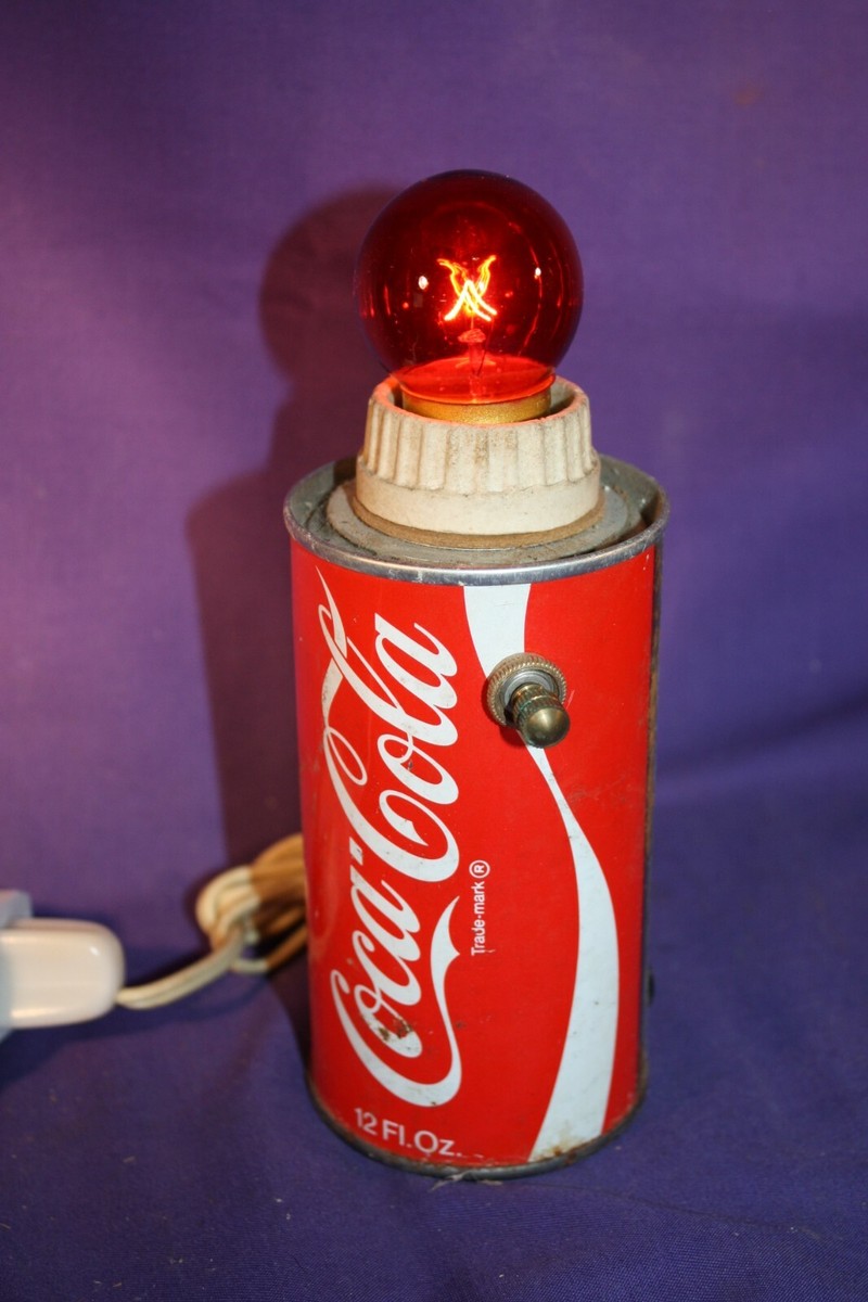 Coca Cola Lamp made from vintage steel can 12 oz works great | eBay