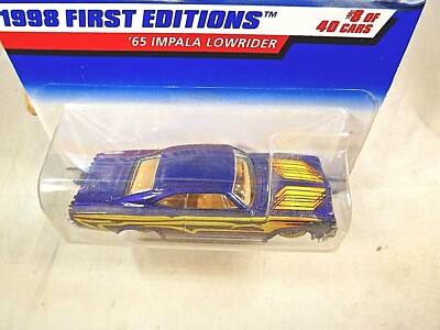 1998 Hot Wheels #635 First Editions 8/40 '65 IMPALA LOWRIDER