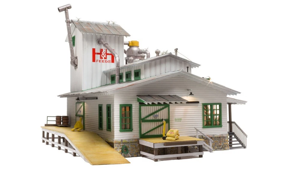 Woodland Scenics BR5859 H&H Feed Mill - O Scale - Image 2 of 4