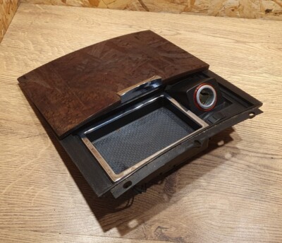 VOLKSWAGEN TOUAREG 7L Mk1 CENTRE CONSOLE ASHTRAY FRONT TRIM LID COVER WOOD EFECT