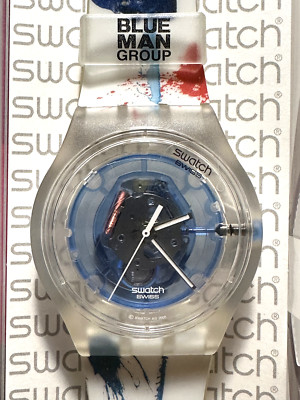 On Sale!! ''Blue Man Group'' Swatch watch, NIB, brand new!
