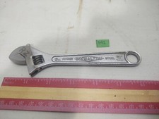 VINTAGE DIAMOND CALK HORSESHOE CO. 6" ADJUSTABLE WRENCH MADE IN USA