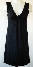 American Eagle Outfitters Black Sleeveless Modal/Cotton Jersey Knit Dress XS