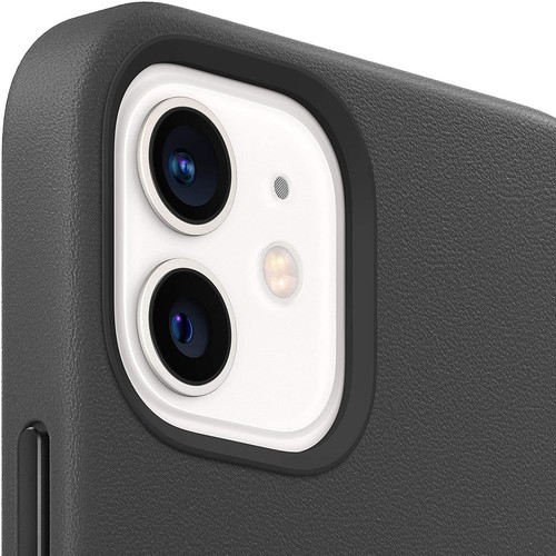 Genuine / Official Apple iPhone 12 Mini Leather Case with MagSafe - Black - New - 第 6/10 張圖片