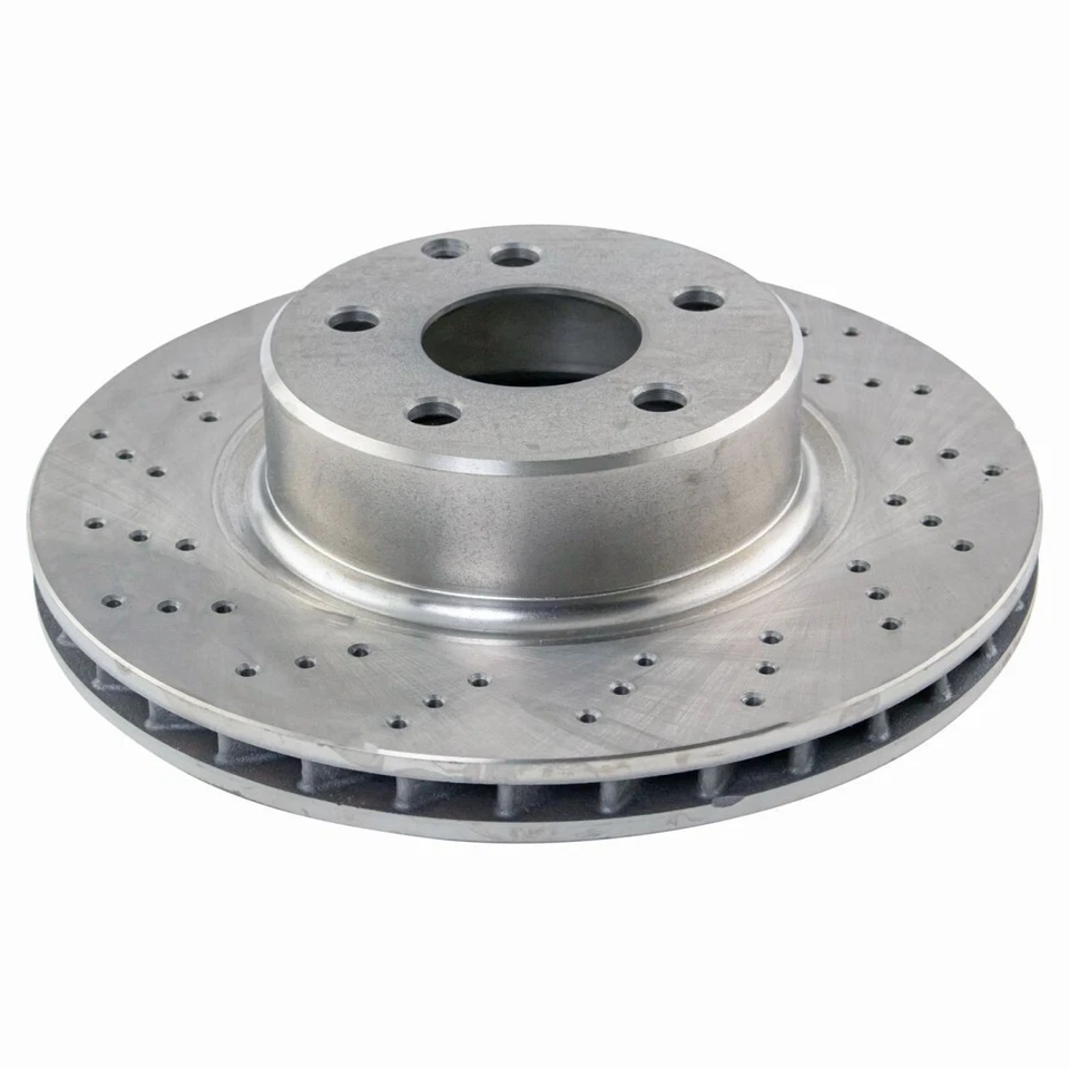 Nuevo kit de pastillas de freno y rotor de disco cerámico delantero TRQ para Mercedes Benz 2003-2006 Foto 4 de 4