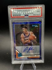 2019-20 Panini Donruss Cameron Johnson Blue Infinite Rated Rookie RC #/35 PSA 9