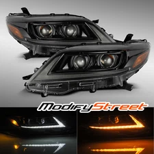 For 11-20 Toyota Sienna Projector LUXX-Series Headlights Replacement Alpha-Black