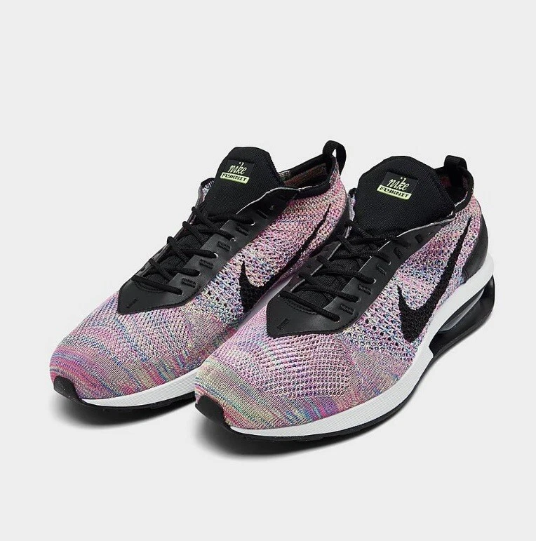 Air max flyknit running shop shoes black and purple