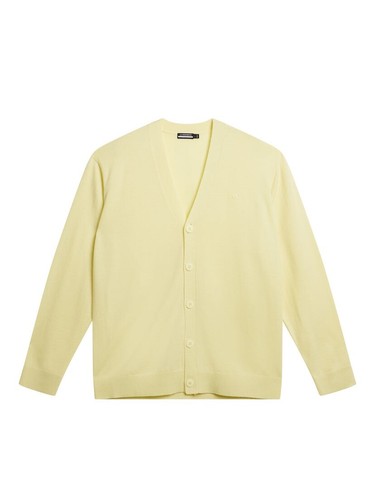 J. LINDEBERG MEN'S Lucas Knitted Cardigan Wool GOLF MEDIUM WAX YELLOW NEW NWT - Picture 2 of 10