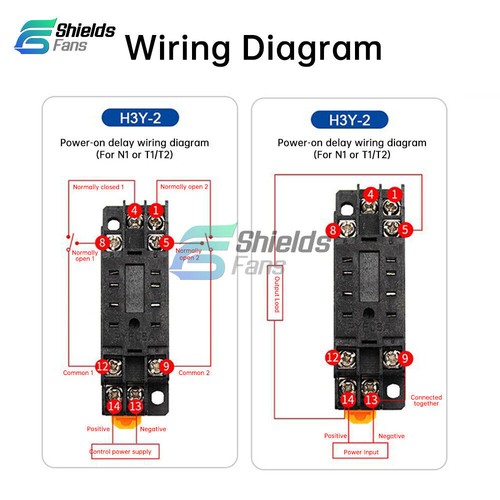 DC12/24V AC220V Adjustable Digital Time Relay Cycle Time Control Timer w/Base . - Picture 18 of 30