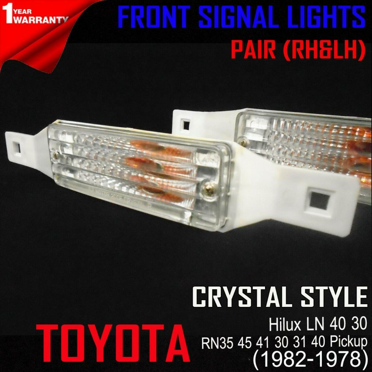 Corner Light Lens Indicator Lamp Housing Pair Fits1978-83