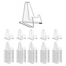 50X Coin Display Stands Paper Trading Card Easel Small Size Holder Clear Plastic