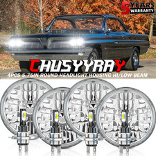 5.75 Round Headlight Housing Hilo Beam H4 For Pontiac Catalina 1958-1976 5.75 Round Headlight Housing Hilo Beam H4 For Pontiac Catalina 1958-1976