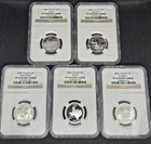2004 S Silver Proof State Quarter 5 Coin Set NGC PF70 Ultra Cameo — photo 1